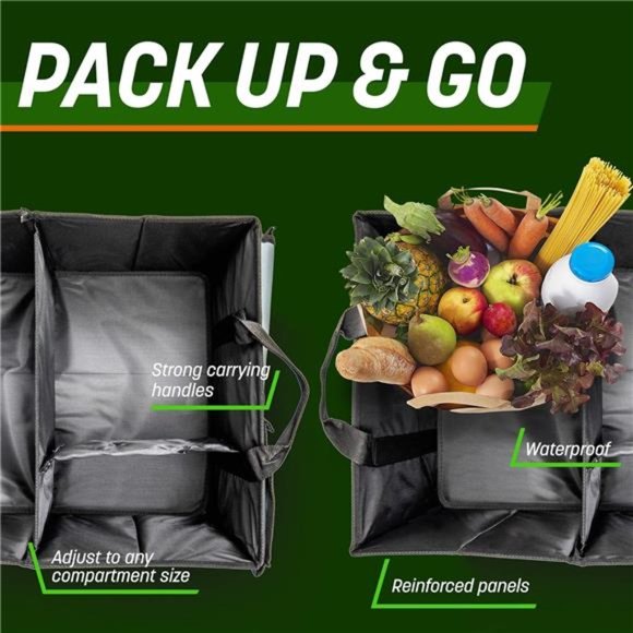 Auto Car Trunk Organizer - Collapsible, Multi-Compartment Automotive SUV - Picture 5 of 7